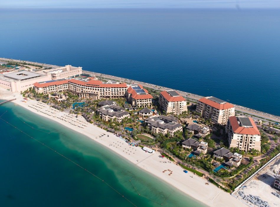سوفيتل دبي للشقق الفندقية المظهر الخارجي الصورة Aerial view of the resort